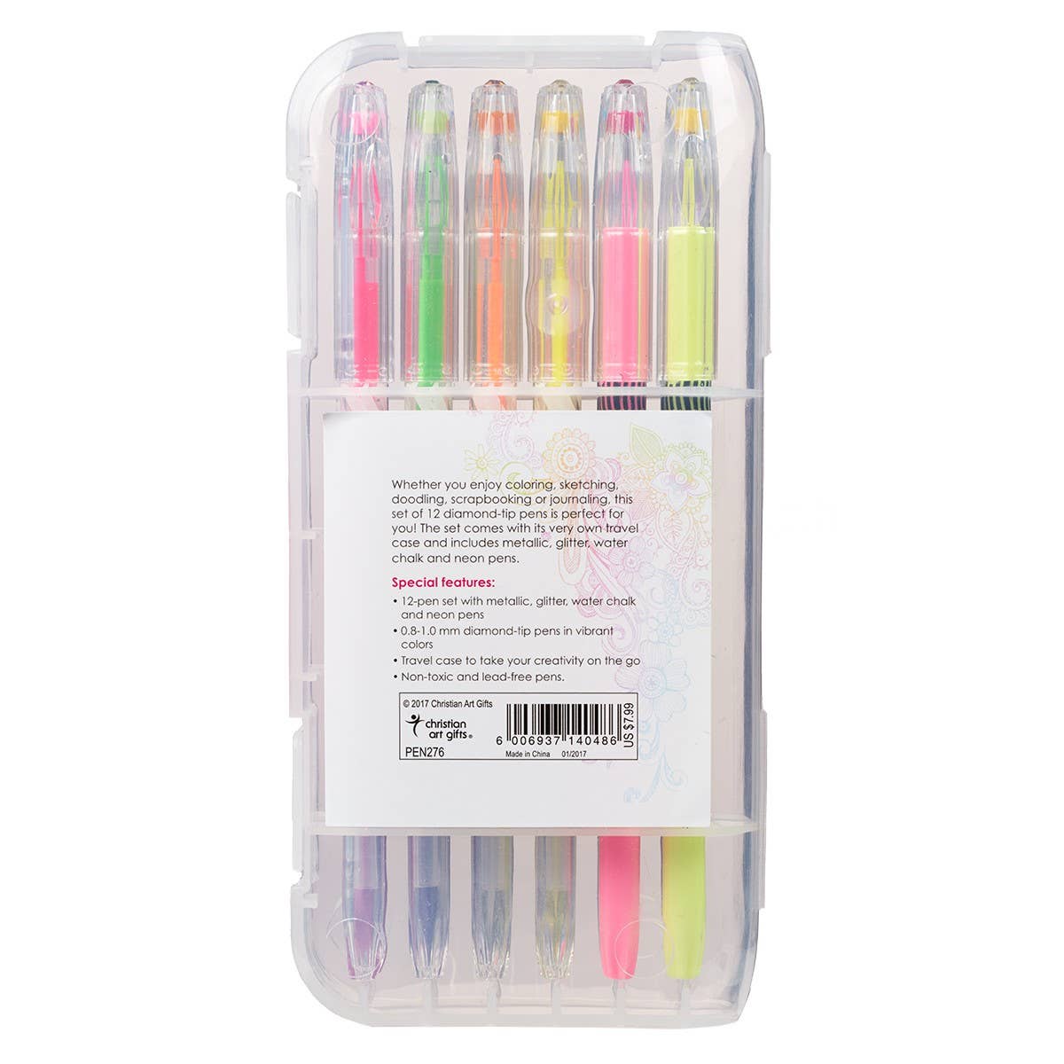 Assorted Gel Pen Set - 12 pc