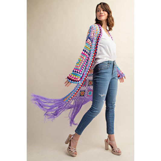 Crochet Fringe Cardigan
