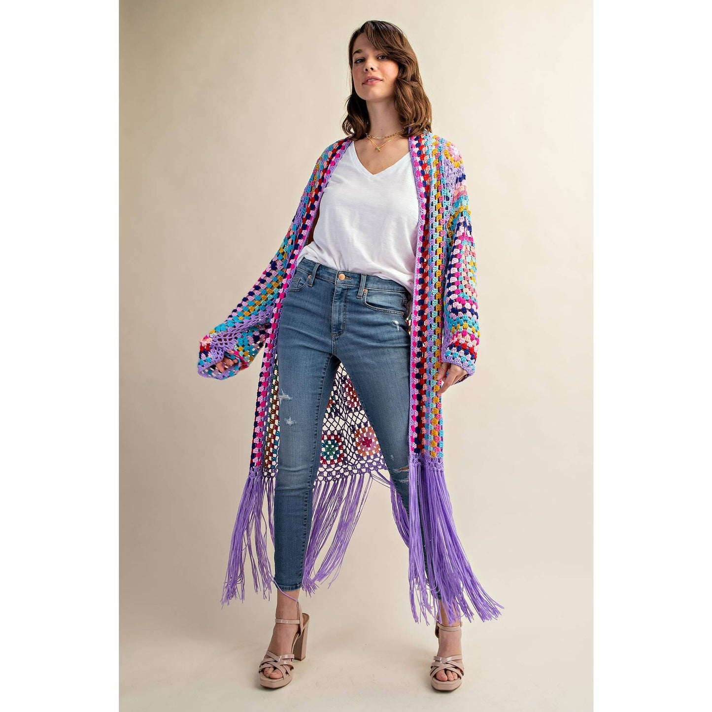 Crochet Fringe Cardigan