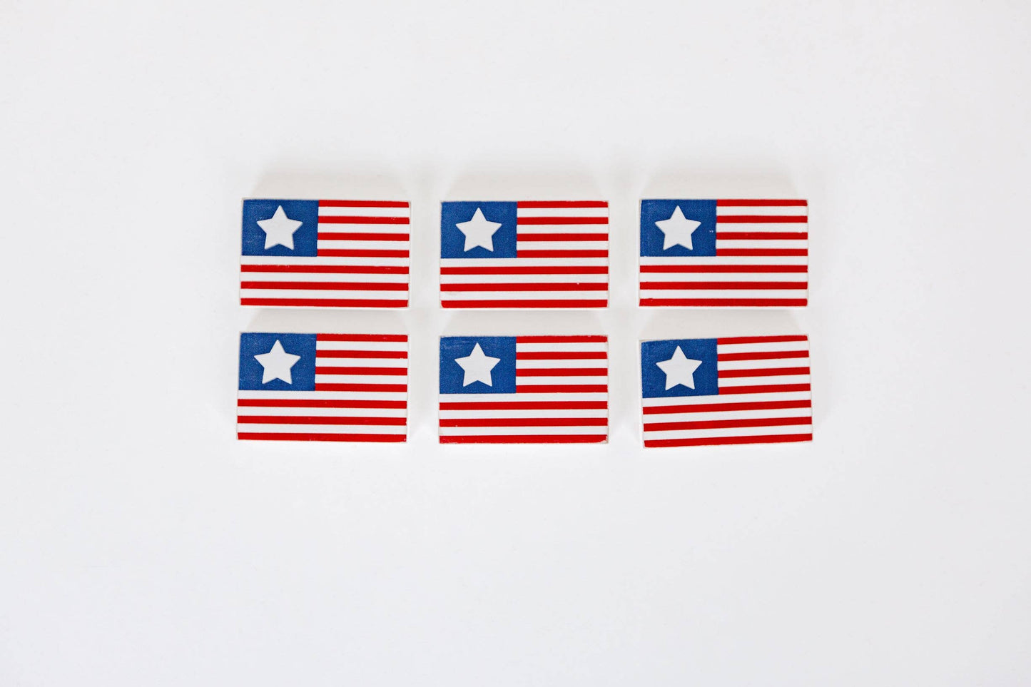 Wooden American Flags