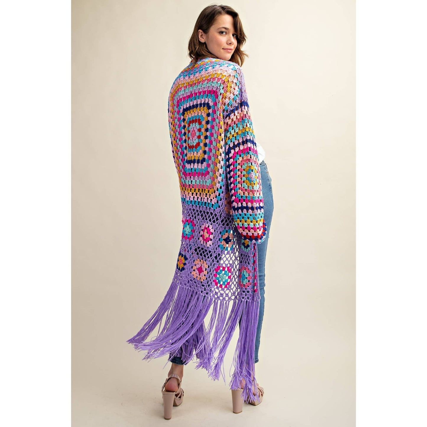 Crochet Fringe Cardigan