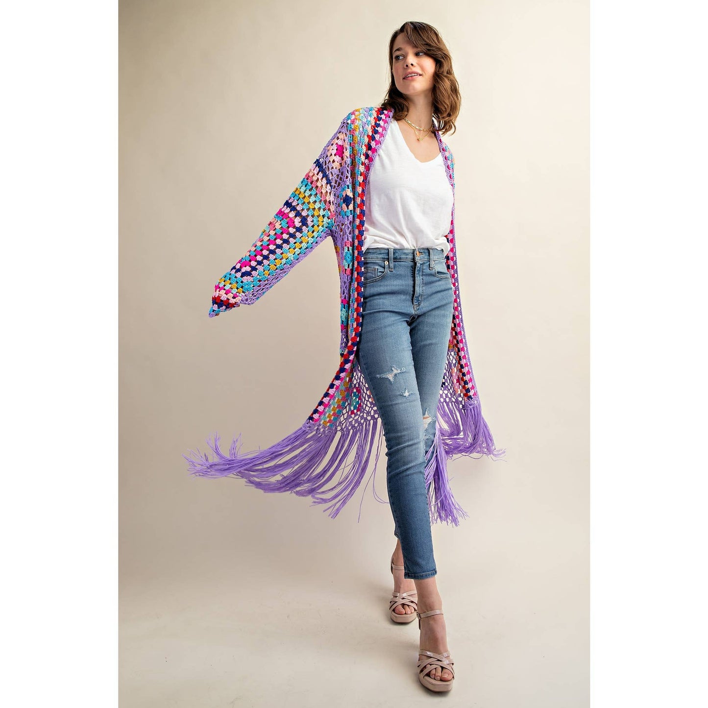 Crochet Fringe Cardigan