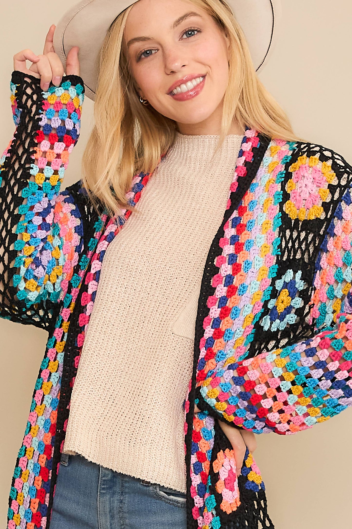 Crochet Fringe Cardigan
