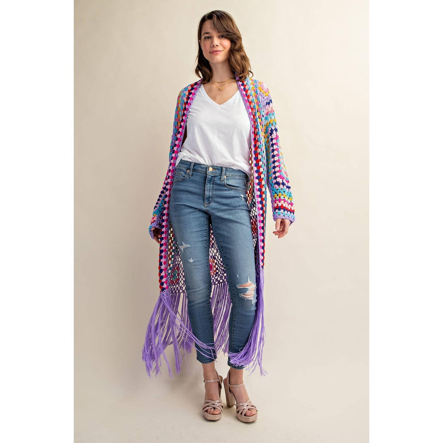 Crochet Fringe Cardigan