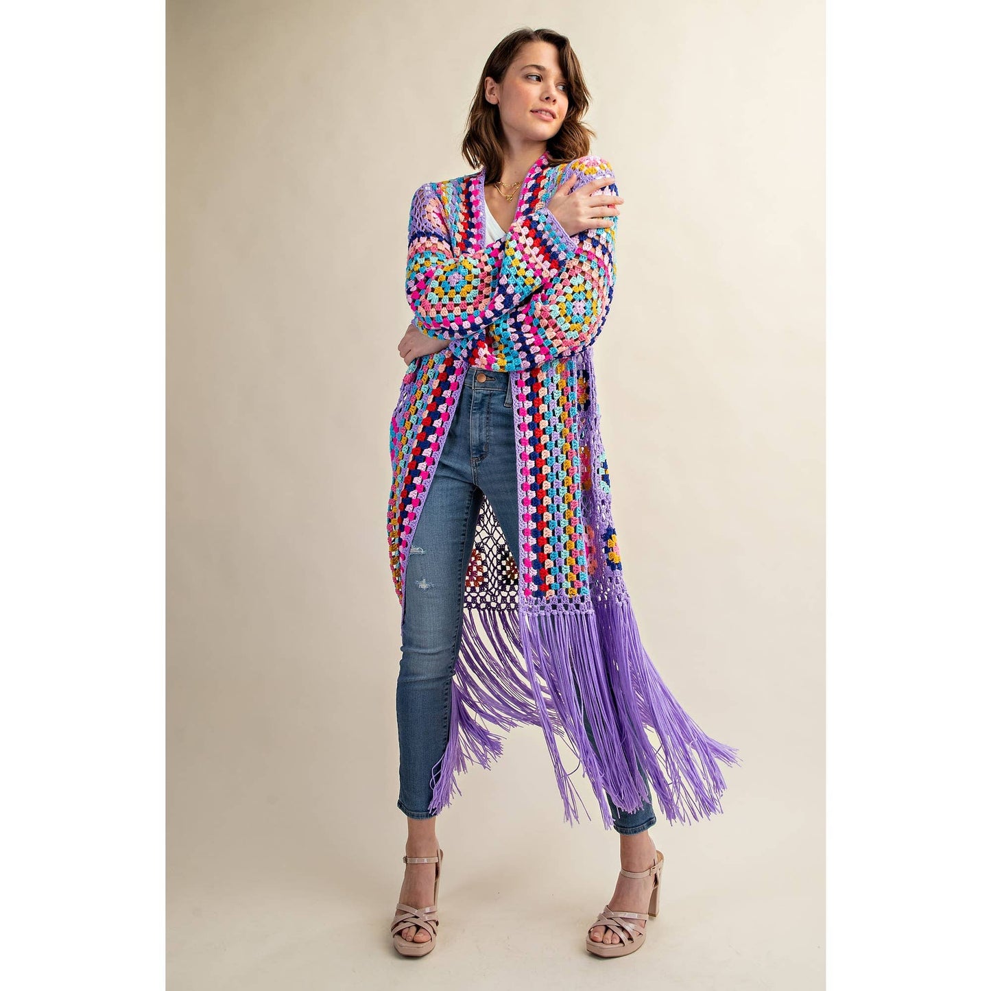 Crochet Fringe Cardigan