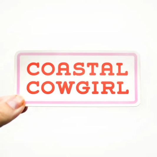 Coastal Cowgirl Vinyl Sticker