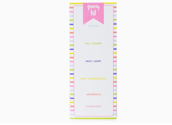 Grocery List Notepad