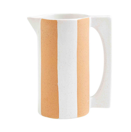 Stripe Terracotta Pitcher