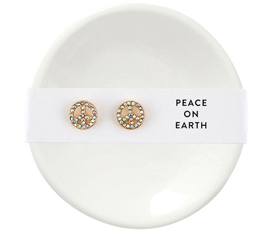 Holiday Stud Earrings and Trinket Trays