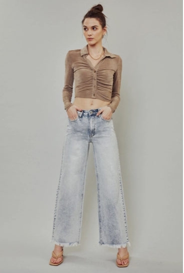 High Rise Wide Pants