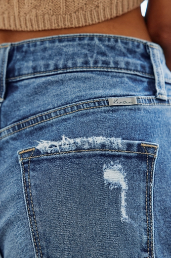 High Rise Slim Wide Leg Jeans