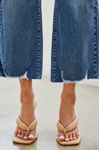 High Rise Slim Wide Leg Jeans