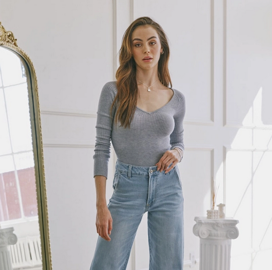 High Rise Wide Leg Trouser Jean