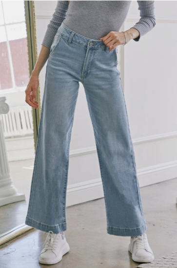 High Rise Wide Leg Trouser Jean