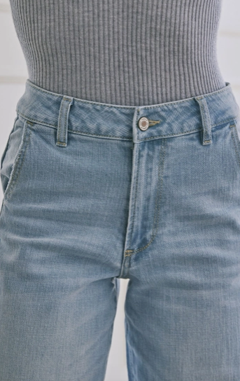 High Rise Wide Leg Trouser Jean