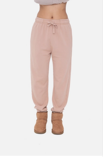 Mineral-Washed Billow Cuffed Joggers