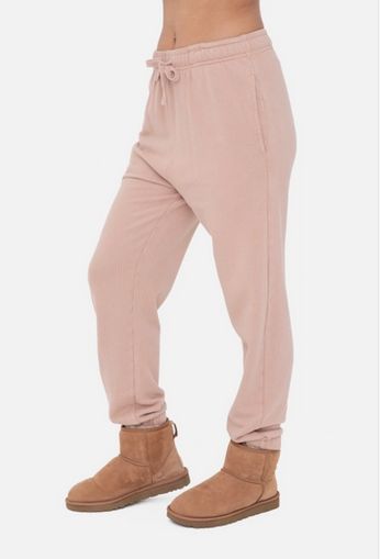 Mineral-Washed Billow Cuffed Joggers