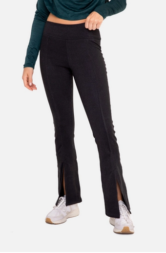 Brushed Ribbed Flare Leggings