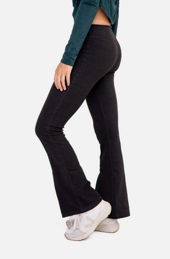 Brushed Ribbed Flare Leggings