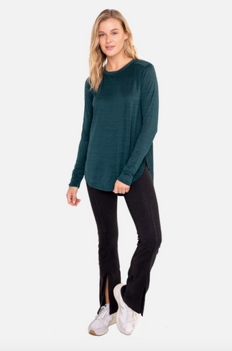 Brushed Ribbed Flare Leggings