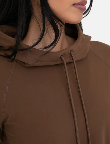 Active Hoodie Top with Thumbholes