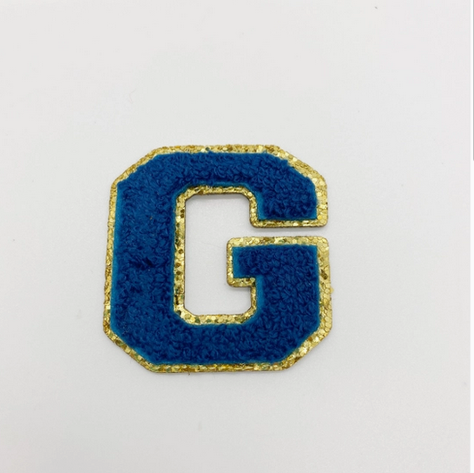 Navy Glitter Sticker Patch