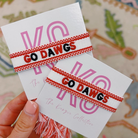 Embroidered Tassel Bracelet