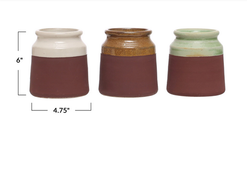 Stoneware Match Holder with Stricker