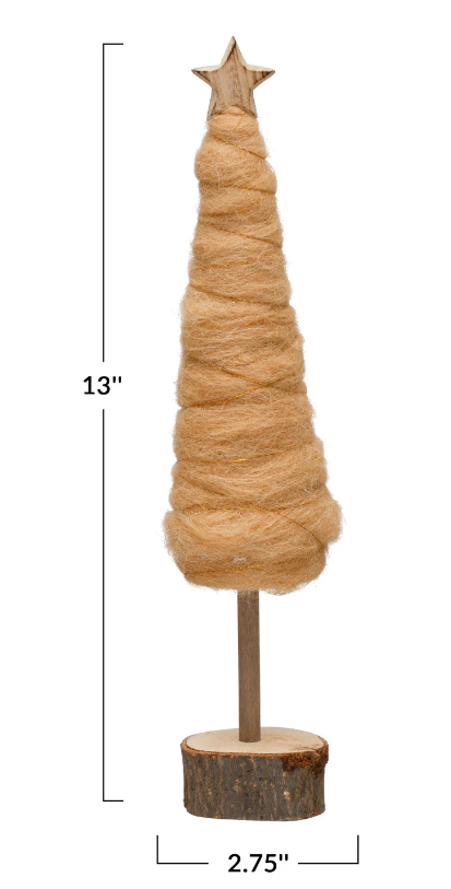 Camel Wool Christmas Tree