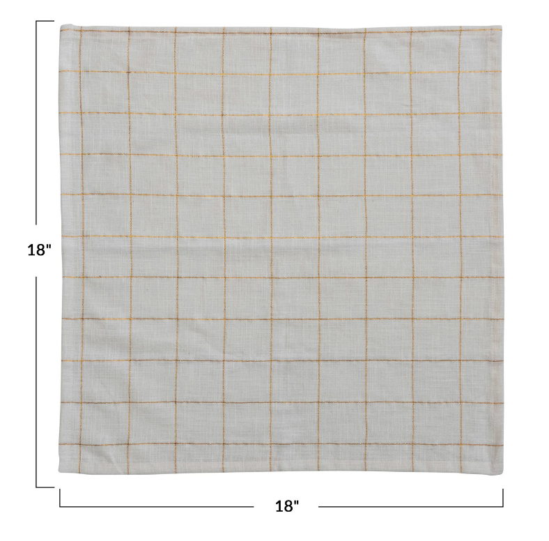 Gold Grid Napkins