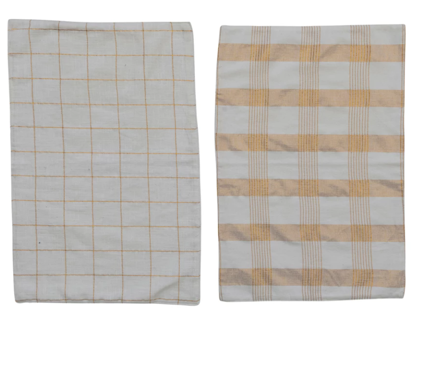Gold Grid Placemats