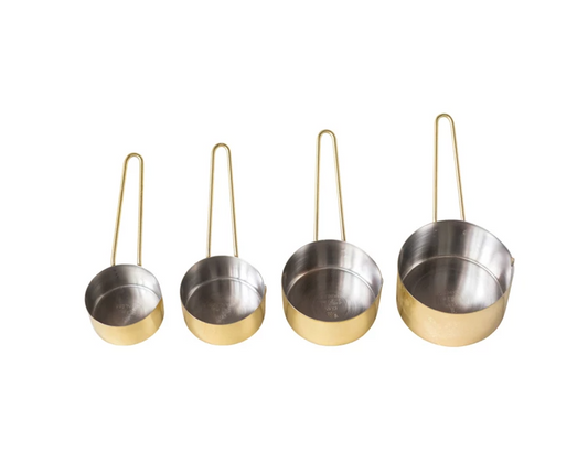 Hammered Gold Measuring Cups