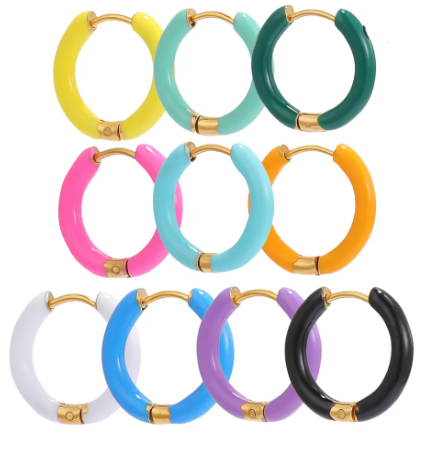Enamel Hoop Collection