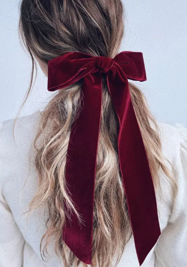 Velvet Bow Clip Collection