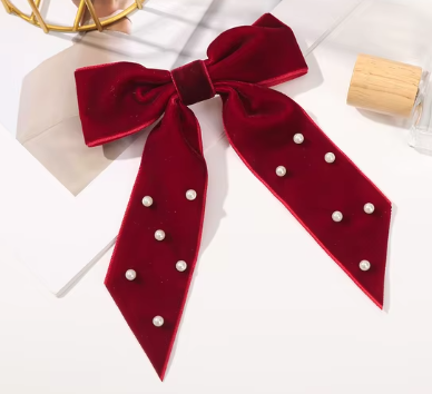 Velvet Bow Clip Collection