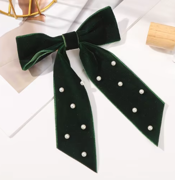 Velvet Bow Clip Collection