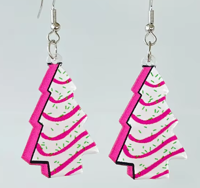 Retro Christmas Earrings