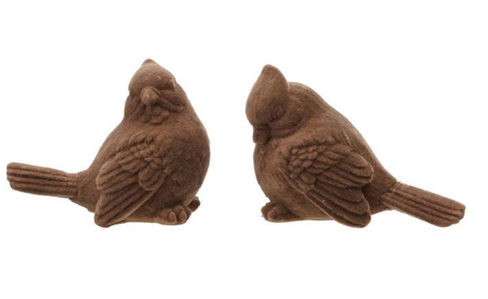 Flocked Resin Cardinal