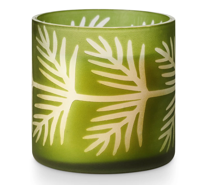 Balsam and Cedar Pine Glass Candle