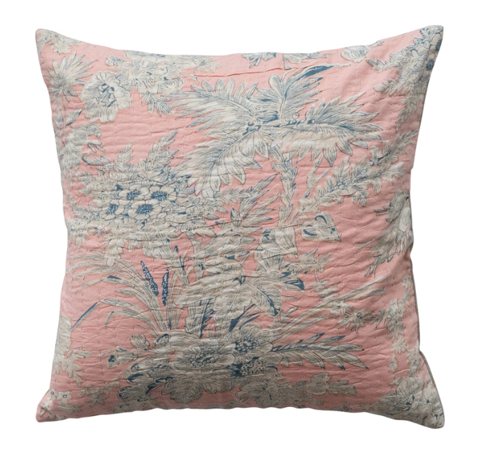 Kantha Stitch Pillow