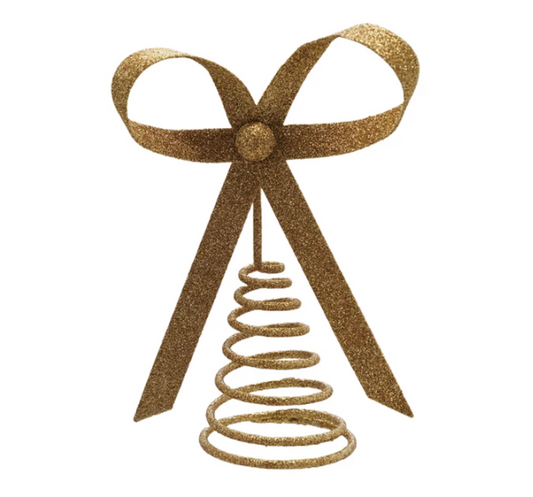 Gold Bow Tree Topper