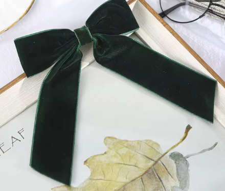 Velvet Bow Clip Collection