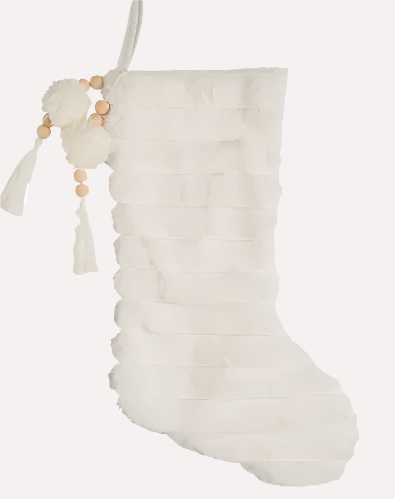 Textured Cozy Stocking