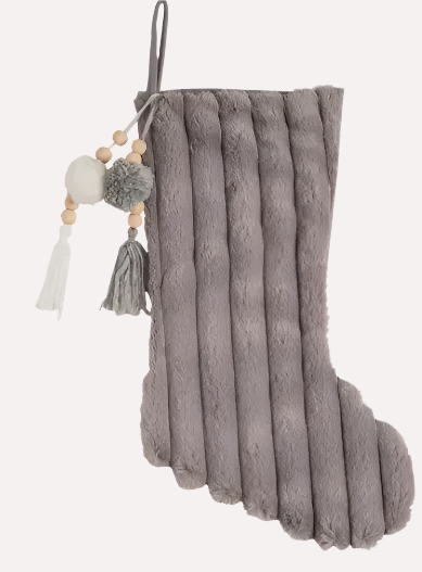 Textured Cozy Stocking