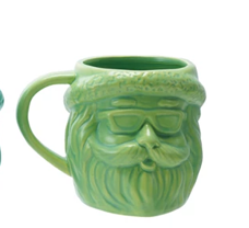 Stoneware Santa Head Mug