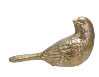 Gold Cast Iron Bird