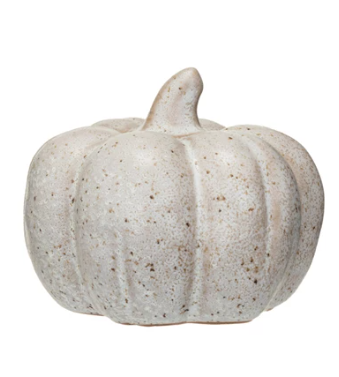 Stoneware Pumpkin with Reactive Glaze