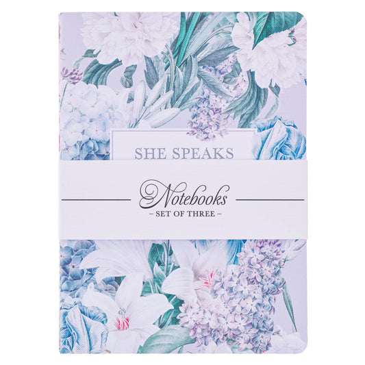 Graceful Peonies Large Notebook Set