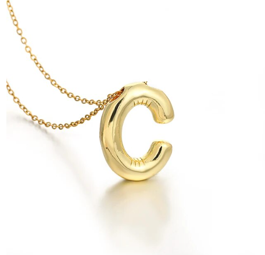Bubble Initial Necklaces