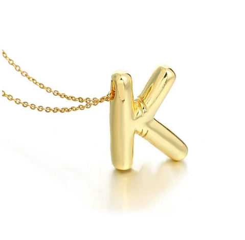Bubble Initial Necklaces